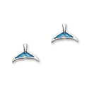 Bottlenose Fluke Enamelled Silver Earrings FEE 5