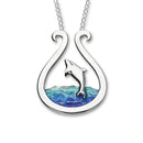 Dolphin Enamelled Silver Necklet FEN 2
