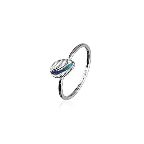 Groatie Buckie Enamelled Silver Ring FER 2