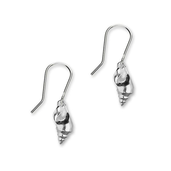 Whelk Shell Silver Earrings FE 33