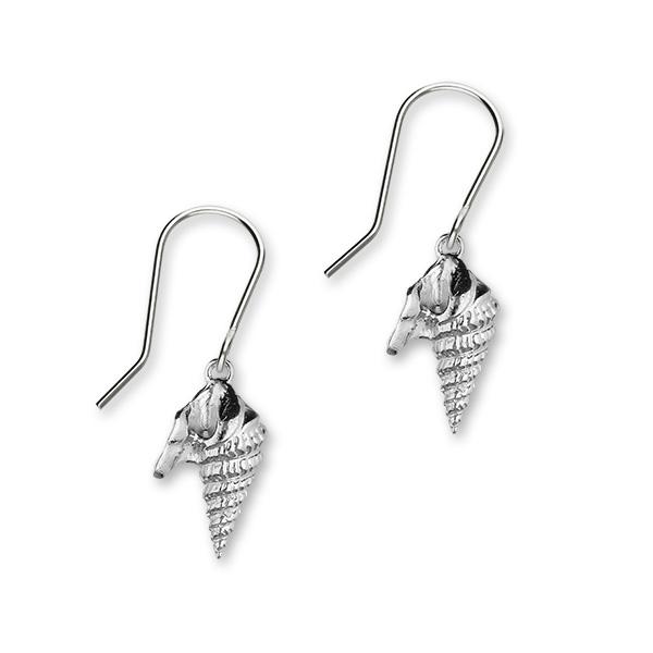 Pelican Foot Shell Silver Earrings FE 34