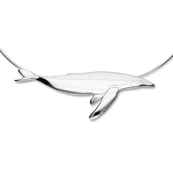 Humpback Whale Silver Pendant FP 15 - W