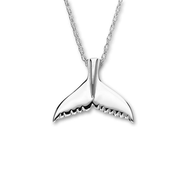 Humpback Fluke Silver Pendant FP 2