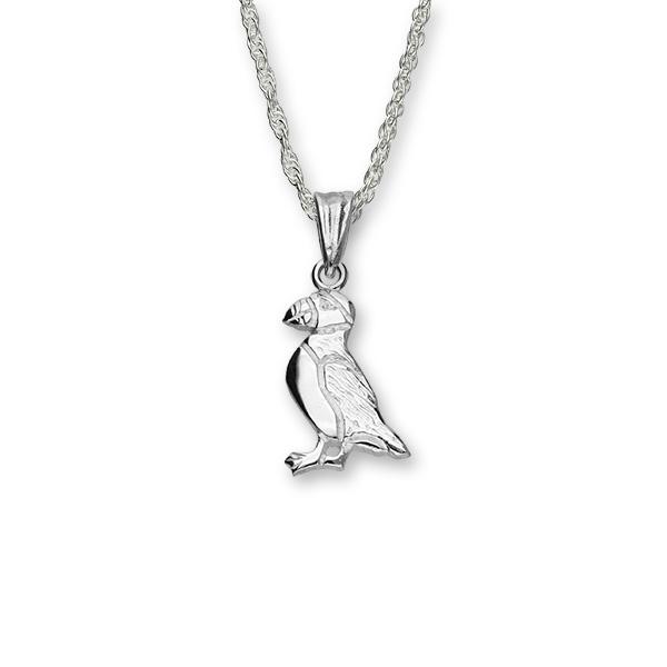 Small Puffin Silver Pendant FP 36 - P