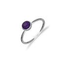 Indie Silver Stone Ring Amethyst FSR 4