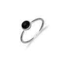 Indie Silver Stone Ring Onyx FSR 4