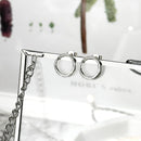 Drift Round Sterling Silver Stud Earrings E2093