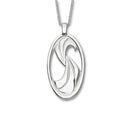 Trendy Twirls Silver Pendant P1105
