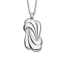 Trendy Twirls Silver Pendant P1106