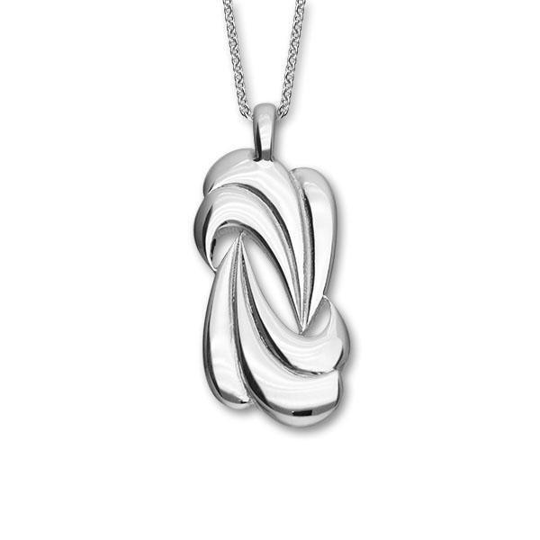 Trendy Twirls Silver Pendant P1106