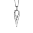 Trendy Twirls Silver Pendant P1108