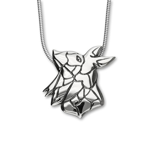 Maeshowe Dragon Sterling Silver Pendant HIS P1149
