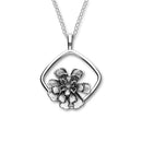 October Birth Flower Silver Pendant P1164