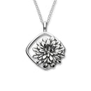 November Birth Flower Silver Pendant P1165