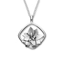 December Birth Flower Silver Pendant P1166