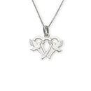 Hearts Silver Pendant P129