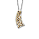 Cuillin Silver/9ctRose Pendant P578