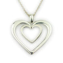 Hearts Silver Pendant P886