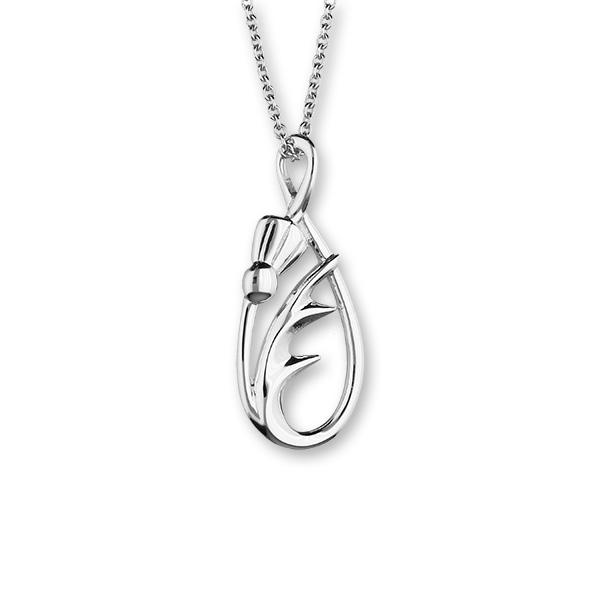 Thistle Silver Pendant P907