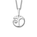 Trendy Twirls Silver Pendant P922
