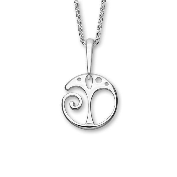 Trendy Twirls Silver Pendant P922