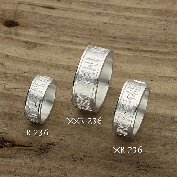 Runic Silver Ring R236