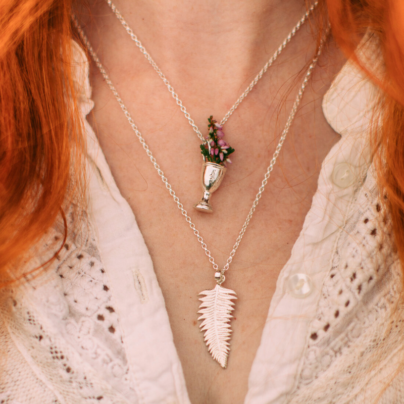 The Silver Cup - Sterling Silver Fairy Chalice Small Necklace P1478