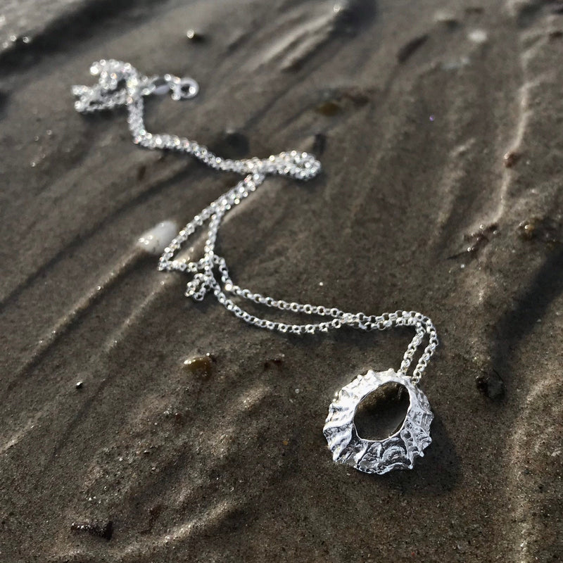 Sterling Silver Limpet Shell Necklace - Flitters P1343