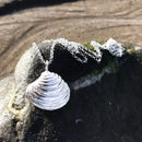 Sterling Silver Venus Clam Shell Necklace P1370