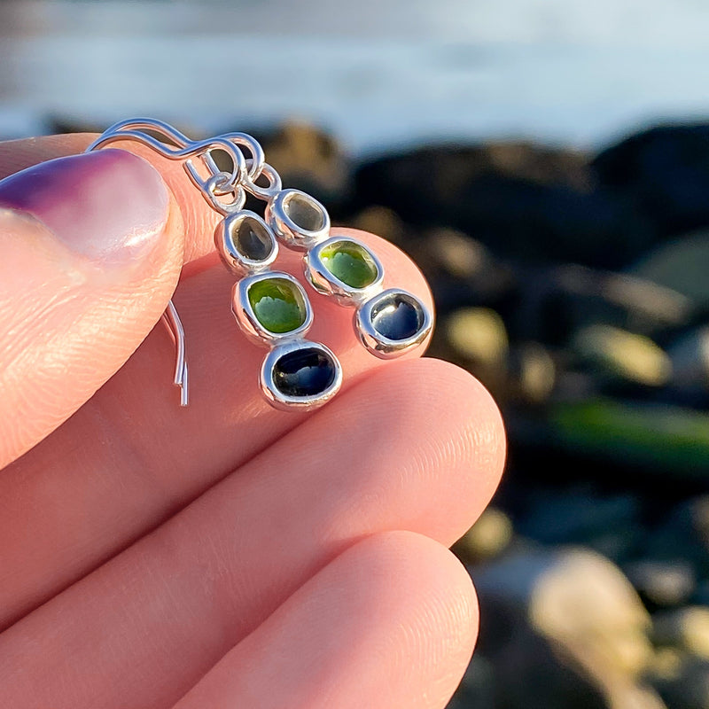 Sterling Silver Pebble Earrings - Langness EE634