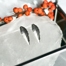 Silver Rowan Leaf Stud Earrings E2006