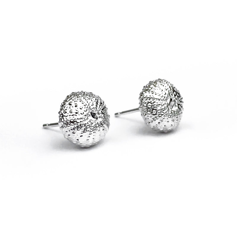 Silver Sea Urchin Stud Earrings E2063